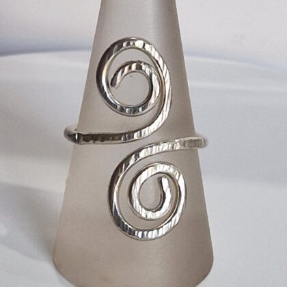 Silver Scroll Rings