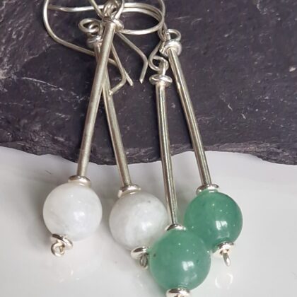 Long Drop Chakra Earrings